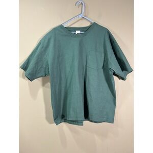 Vtg Camber Pocket T Shirt Mens Sz 2XL Green Heavyweight Workwear Boxy USA Rugged